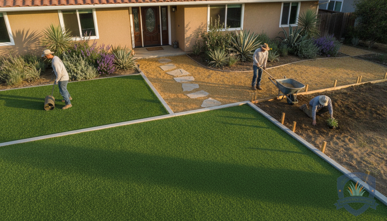 Drought-Tolerant Landscape Design with Turf